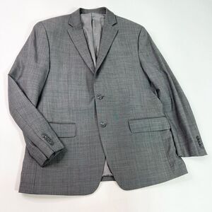 Michael Kors Blazer Mens 42 Gray Single Breasted No Vent Notch Lapel Flap Pocket